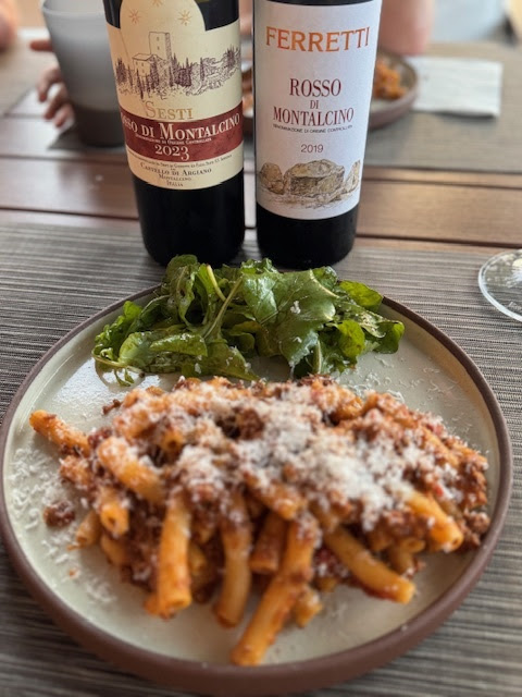 Elk ragu pasta